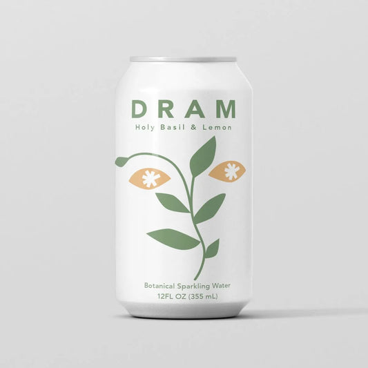 Dram Holy Basil & Lemon Adaptogenic Sparkling Water